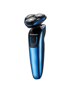 SAKURA Бритва электрическая SA-5420BL с триммером, для сухого и влажного бритья Sakura