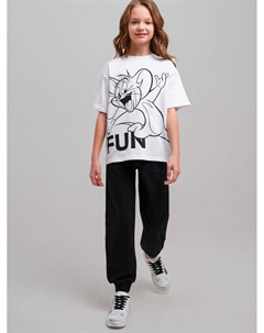 Брюки трикотажные для девочек Playtoday tween