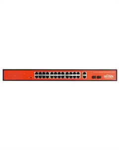 Коммутатор неуправляемый WI-PS526G 250Вт, порты 24 PoE FE + 2 Combo GE/SFP, режим 250м и VLAN Wi-tek