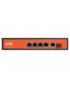 Коммутатор неуправляемый WI-PS305GF 65Вт, порты 4 PoE GE + 1GE + 1SFP, режим VLAN Wi-tek