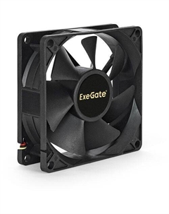 Вентилятор EX283376RUS 80мм, 3-pin, 2000об/мин, 19 дБ, черный, OEM Exegate