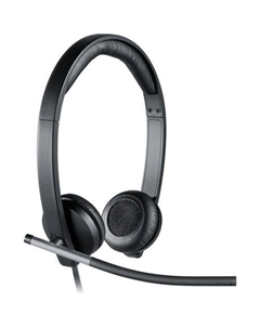 Гарнитура H650E, для компьютера, накладные, проводные, черный Logitech