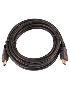 Кабель аудио-видео Noname LAZSO WH-111 HDMI (m)/HDMI (m) 3м. позолоч.конт. черный (WH-111(3M)) No name