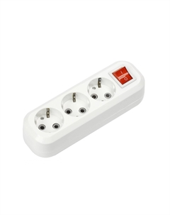 Колодка удлинителя Smartbuy SBE-16-3-00-ZS 3-розетки, 16A, с/з, белый (SBE-16-3-00-ZS)