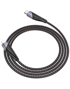 Кабель USB Type-C(M)-Lightning 8-pin(M), быстрая зарядка, 3А, 1.2 м, черный, HOCO Freeway U95 (6931474741462) Hoco