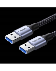 Кабель USB(Am)-USB(Am), экранированный, 2А, 1 м, черный, US373 (80790) Ugreen