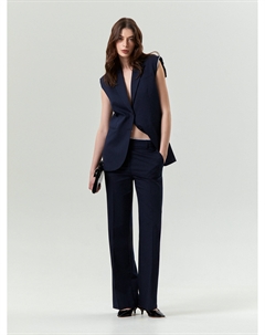 Брюки прямого кроя с необработанным краем Emka