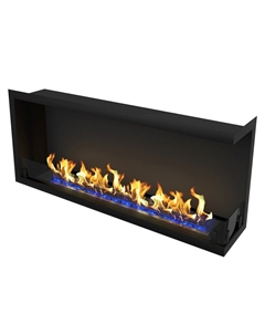 Камин Standart 1100 угловой правый, чёрный Zefire