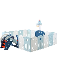 Детский манеж Supreme Space 200x240 Blue Unix kids