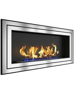 Камин Sirius 900 Long, серебристый Zefire