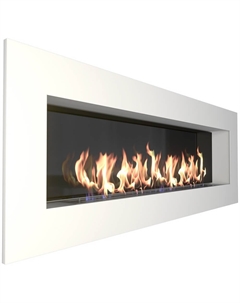 Камин Elliot 1800, белый со стемалитом Zefire