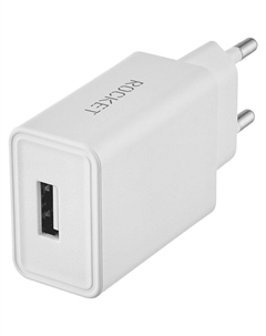 Зарядное устройство Rocket 10.5W Base Combo (USB) + кабель microUSB, белый