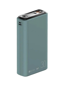 Внешний аккумулятор Olmio QS-30 30000 мАч зелёный