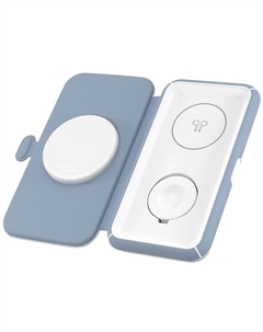 Беспроводное зарядное устройство Lyambda Premium MagSafe 3 в 1 LMS301_BL