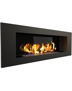 Камин Elliot 1200 Long, чёрный со стемалитом Zefire