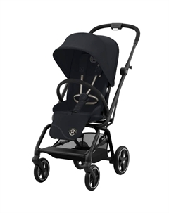 Детская коляска Eezy S Twist+ 2 BLK Magic Black с дождевиком и бампером Cybex