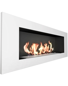 Камин Elliot 1200, белый с рамкой Zefire