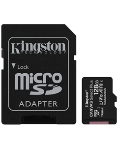 Карта памяти Kingston Canvas Select Plus MicroSD 128GB Class 10