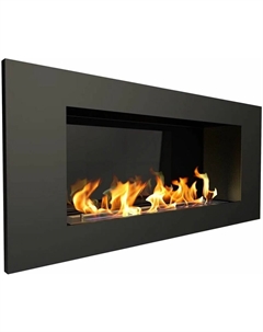 Камин Elliot 900 Long, чёрный со стемалитом Zefire