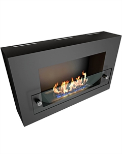 Камин Orion 600, чёрный со стеклом Zefire