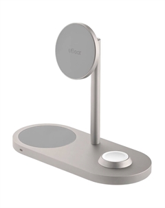 Беспроводное зарядное устройство uBear Stage 3 in 1 (WL07TN31-AD) титан Ubear