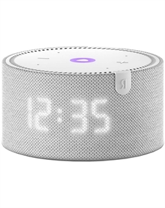 Умная колонка Яндекс Станция Мини с часами с Алисой на Alice AI cерый опал