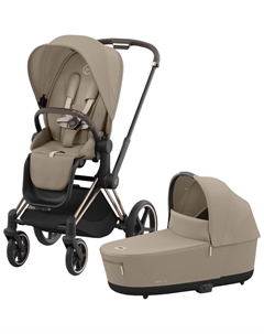 Детская коляска Priam IV Rosegold 2в1 Cozy Beige Cybex
