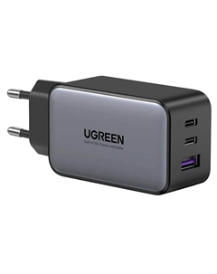 Зарядное устройство Ugreen 65 W GaN Tech Fast Charger (USB, USB Type-C), чёрный