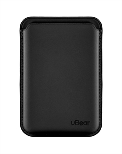Картхолдер uBear Shell Case для Apple iPhone с MagSafe, чёрный Ubear