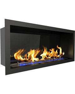 Камин Flagman 700 long, чёрный со стемалитом Zefire