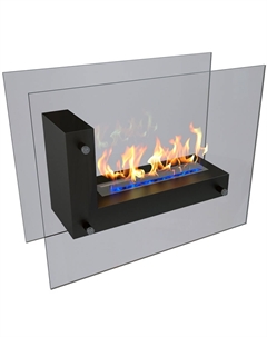 Камин Fidero 900, чёрный Zefire