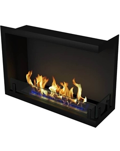 Камин Standart 700 угловой правый, чёрный Zefire