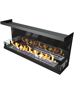 Камин Standart 1300 торцевой со стемалитом, чёрный Zefire