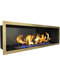 Камин Flagman 1000, латунь со стемалитом Zefire