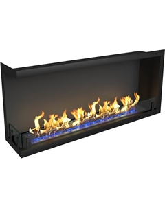 Камин Standart 1300 угловой левый, чёрный Zefire