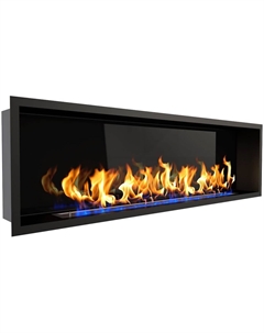 Камин Flagman 1600, чёрный со стемалитом Zefire