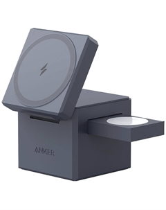 Беспроводное зарядное устройство Anker Cube с MagSafe 3в1 Y1811 (ANK-Y1811G11-BK) чёрный