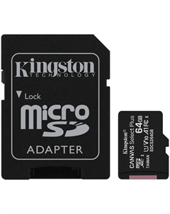 Карта памяти Kingston Canvas Select Plus MicroSD 64GB Class 10