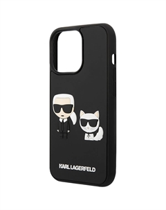 Чехол Karl Lagerfeld 3D Rubber Karl для iPhone 13 Pro Max чёрный Karl lagerfeld