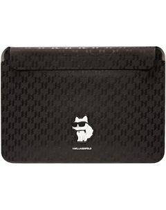 Чехол Karl Lagerfeld Saffiano Sleeve Monogram NFT Choupette, чёрный (KLCS14SAKHPCK) Karl lagerfeld