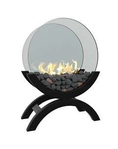 Камин Iris Mini, чёрный Zefire