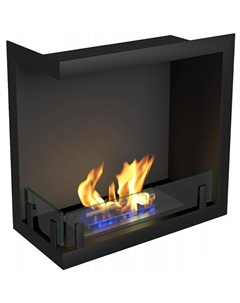 Камин Standart 500 угловой левый, чёрный Zefire