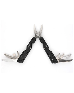 Мультитул, сталь (черный), 13 инструментов, нейлоновый чехол, коробка картон Stinger