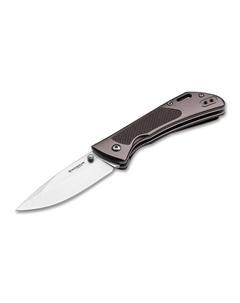 Нож складной Advance dark bronze, сталь 440C, рукоять алюминий Boker