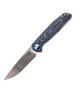 Складной нож ASCOT, D2, Черно-синий карбон Bestech knives