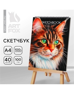 Скетчбук а4, 40 л. 100 г/м Artfox