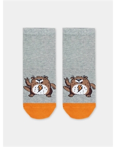 Носки детские серые с рисунком в виде сурка Mark formelle