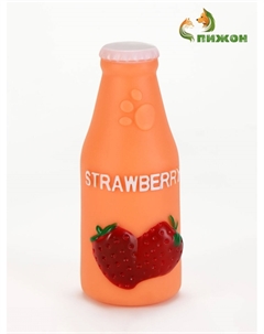 Игрушка пищащая strawberry для собак, латекс, 13 см Пижон