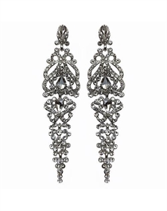 Серьги со стразами люстры Blondinkamolodec