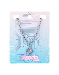 Chan Ожерелье Pink Heart #softdivalution Soda